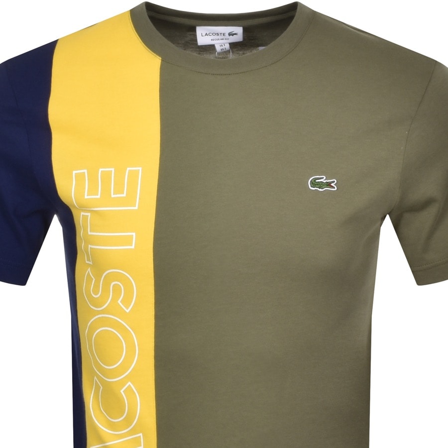 Alternative Image for ProductLacoste Colour Block T Shirt Green2